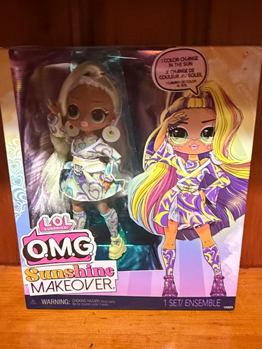 L.O.L. Surprise! Doll with Purple & Yellow Hair and Outfit